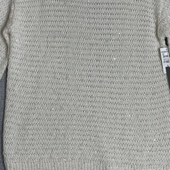 Cashmere Wool Sweater Womens XXS Oversized Alpaca Sequin Nordstrom Signature New - Picture 7 of 12